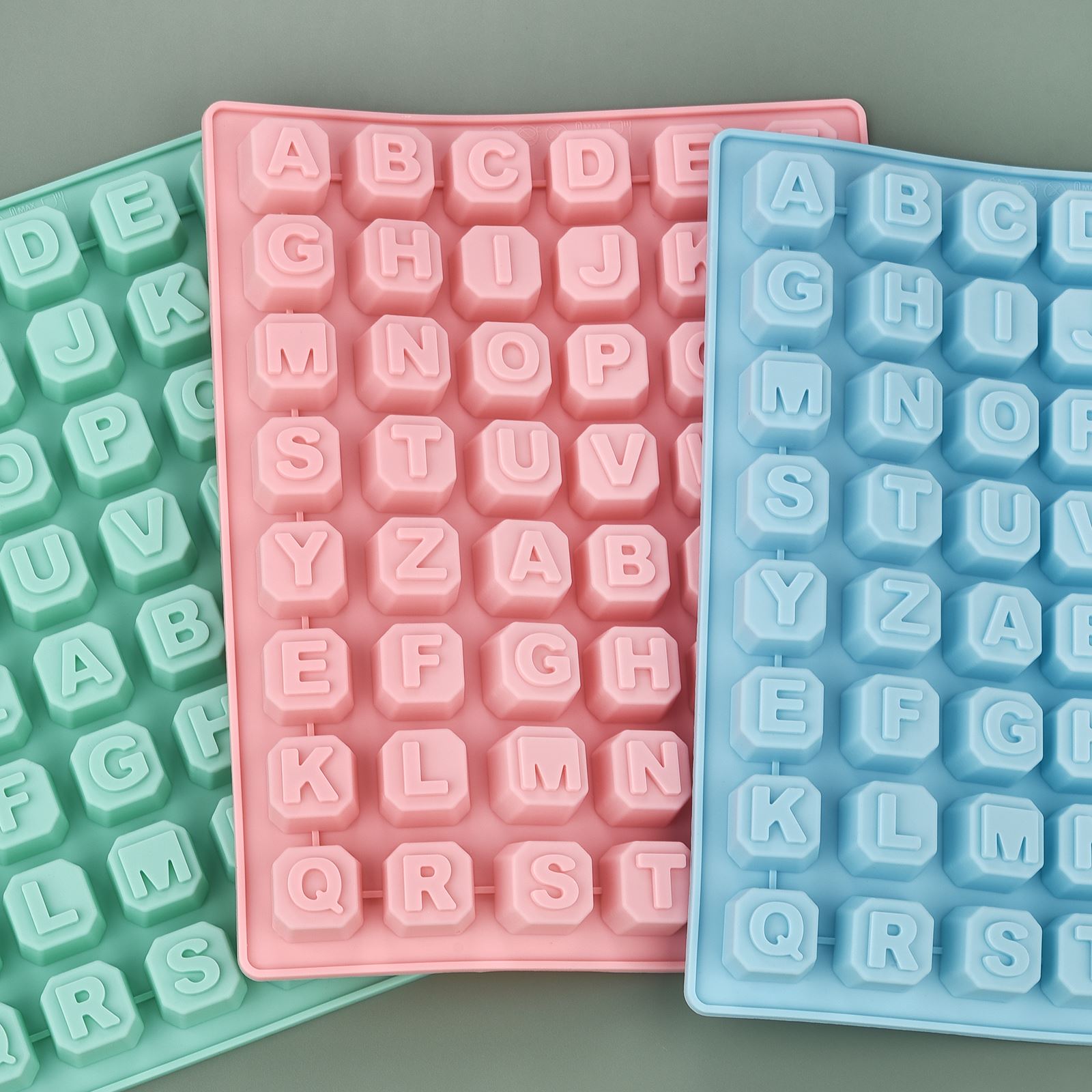 Soap Making Organic - 48 Letter Enghish Alphabet letter Silicone