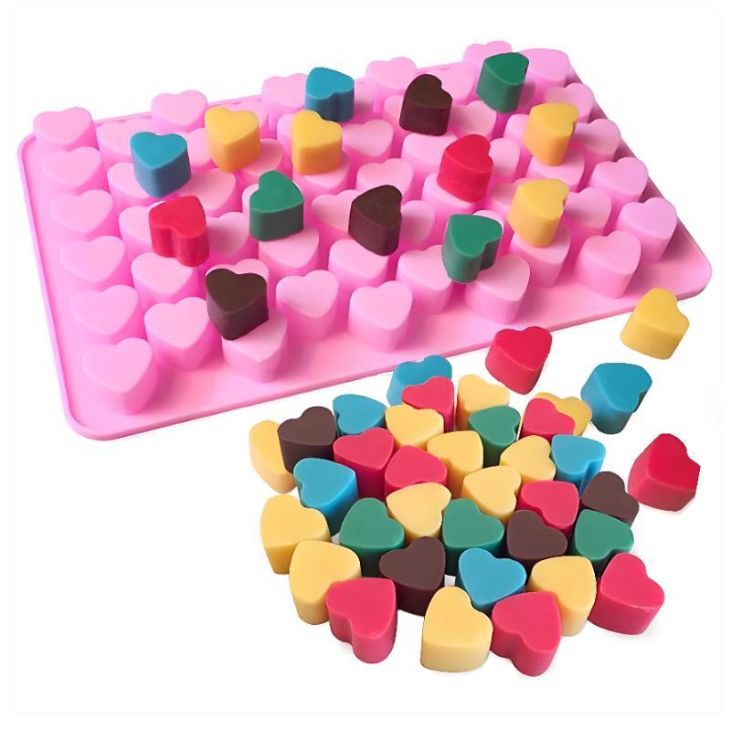 55 Grids Heart Silicone Cake M - огляд і ціна Soap Making Designs