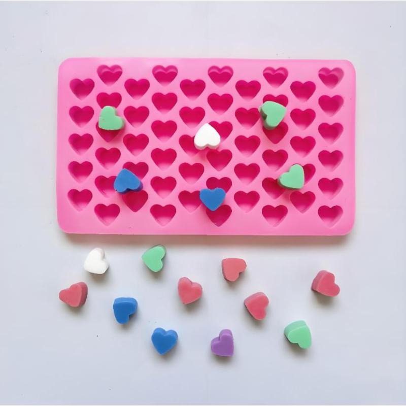 55 Grids Heart Silicone Cake M - огляд і ціна Soap Making Designs