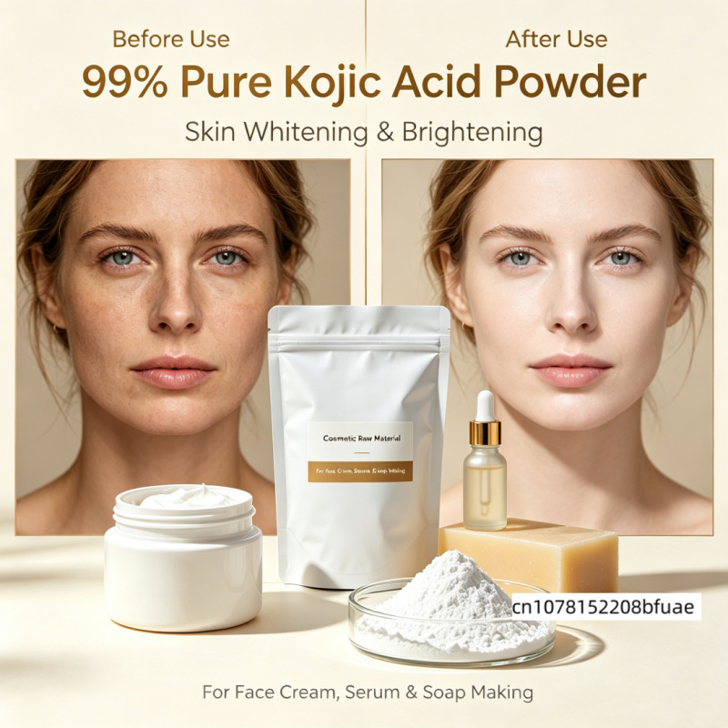 99% Pure Kojic Acid Powder Ski - огляд і ціна Soap Making Acid
