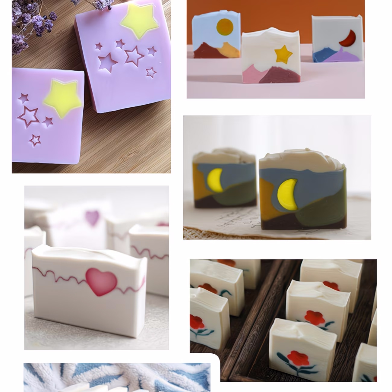 Silicone Tube Mold Star Heart  - огляд і ціна Soap Making Youtube